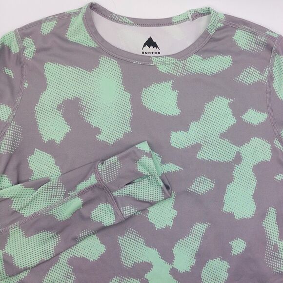 Burton Midweight Base Layer Crewneck Top Women's Large Digital Camo Dryride - Picture 2 of 10